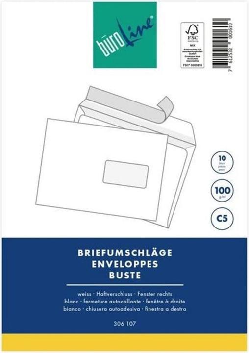 Produktbild BüroLine Briefcouvert (C5, 10 x)