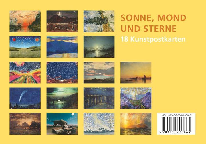 Image du produit Set de cartes postales Soleil, lune et étoiles (20 pcs)
