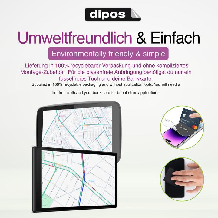 Actual product image Dipos Screen Protector Crystalclear for Sunweyer Motorrad Carplay 7