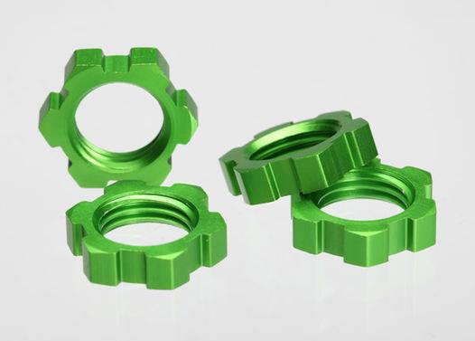 Actual product image Traxxas Rim nuts 17mm green anodized (4)