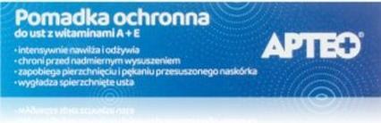 Image du produit Apteo Rouge à lèvres protecteur avec vitamines A et E - Baume à lèvres nourrissant et hydratant
