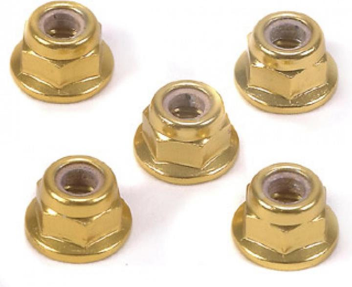 Immagine prodotto Tamiya Dado di arresto 4mm Alu anodizzato oro (5)