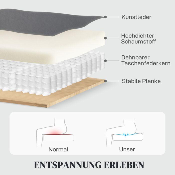 Produktbild Swisshandel24 Elektrisch Relaxsessel Fernsehsessel mit Liegefunktion, Schaukelfunktion Grau