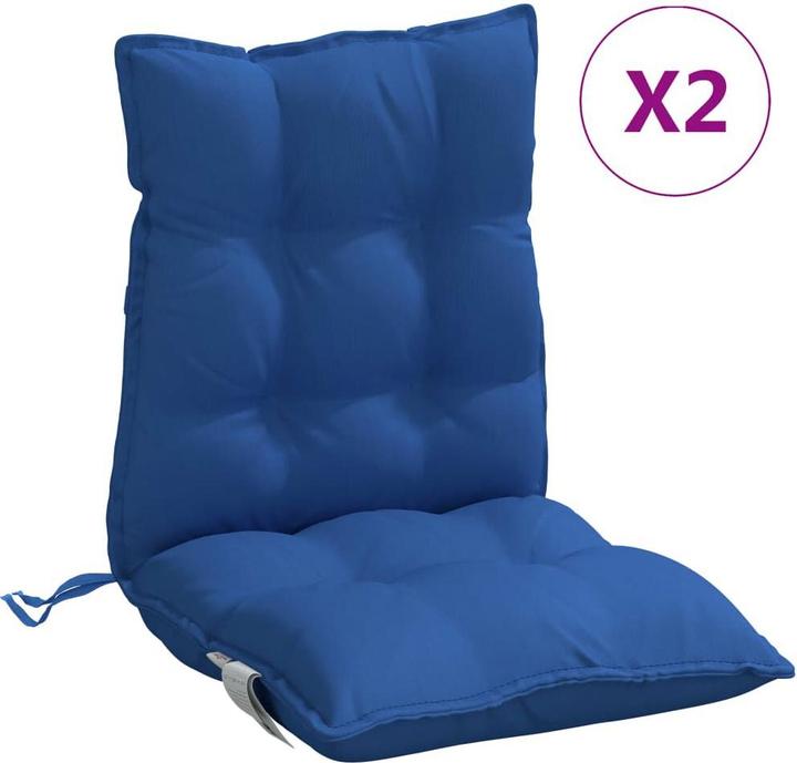 Produktbild VidaXL Niedriglehner-Auflagen 2 Stk. Oxford-Gewebe (100 x 50 x 7 cm)