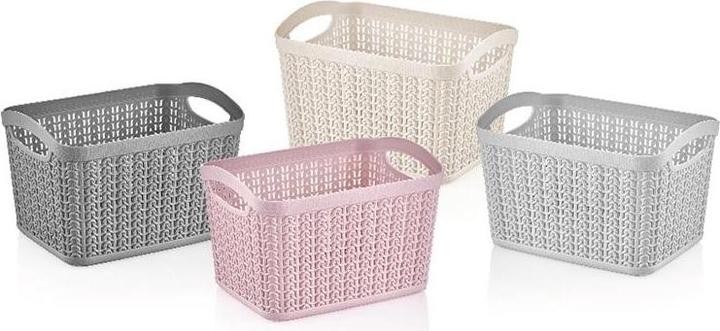 Actual product image Üçsan Plastik BASKET 6.6L KNIT M-083 ICE GRAY (1 x)