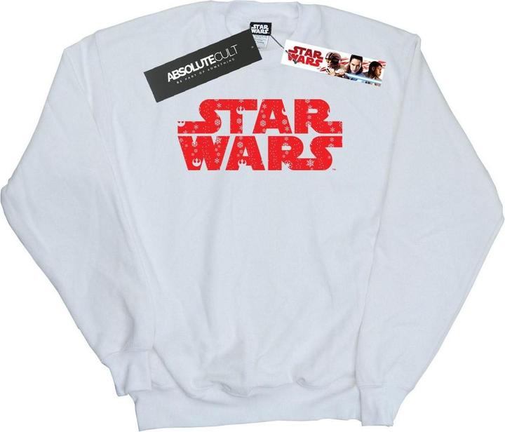 Actual product image Star Wars Womens/Ladies Christmas Logo Sweatshirt (XXL)