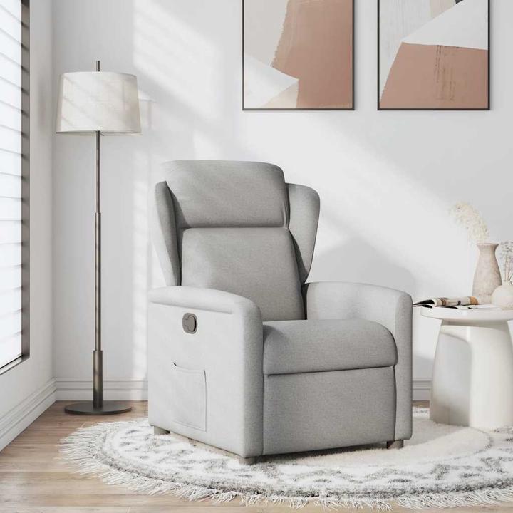 Productafbeelding VidaXL Relax fauteuil wolkengrijs stof