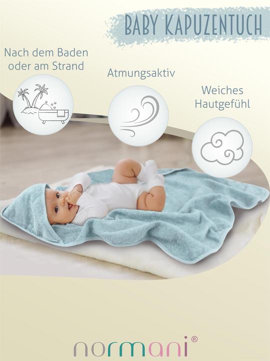 Produktbild Normani Kapuzenhandtuch 100x100 cm Mbabane - 9221