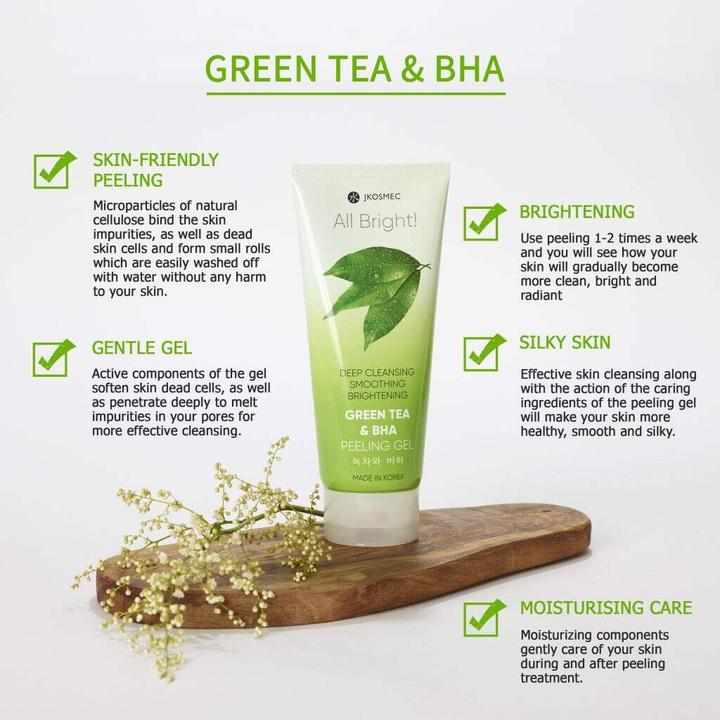 Produktbild JKosmec All Bright Green Tea and BHA Basic Peeling Gel (Peeling, 180 ml)
