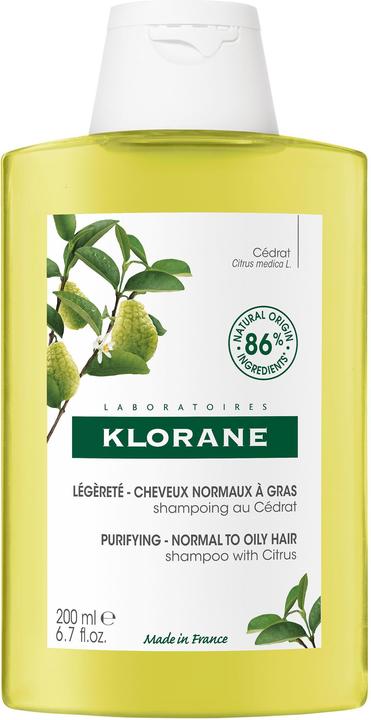 Actual product image Klorane Zedrat revitalising shampoo (200 ml, Liquid shampoo)