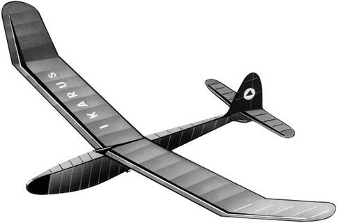 Produktbild Aeronaut Ikarus Werkstoffpackung mit Bauplan 1500 mm (Segelflugzeug)