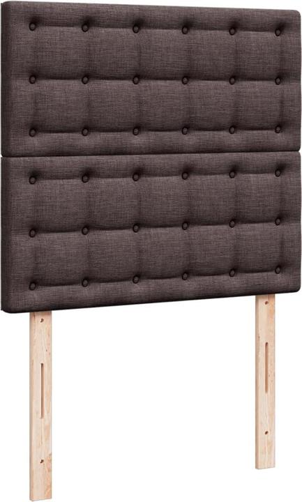 Produktbild VidaXL Boxspringbett Polsterbett Bett mit Matratze Dunkelbraun 140x200cm Stoff (140 x 200 cm, 140 x 200 cm)