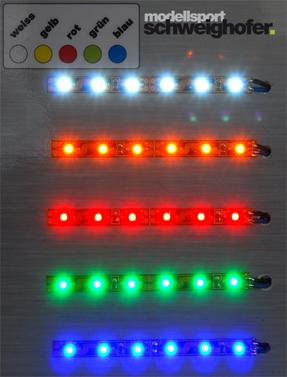 Produktbild Pichler LED Leuchtstreifen gelb selbstklebend. Preis je 0,5 lfm