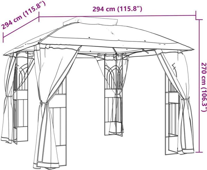Image du produit VidaXL Prescott (294 cm, 294 cm)