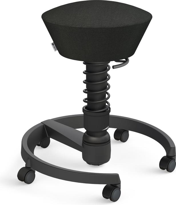 Produktbild Aeris Sitzhocker Swopper 102HBSTBK schwarz/schwarz, mit Rollen