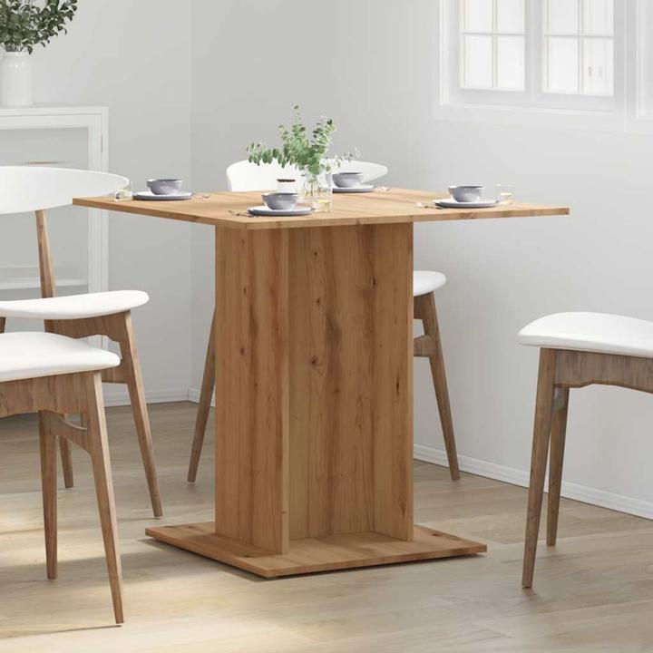 Produktbild VidaXL Esstisch Küchentisch Esszimmertisch Speisetisch Tisch Artisan-Eiche (80 x 80 x 75 cm)