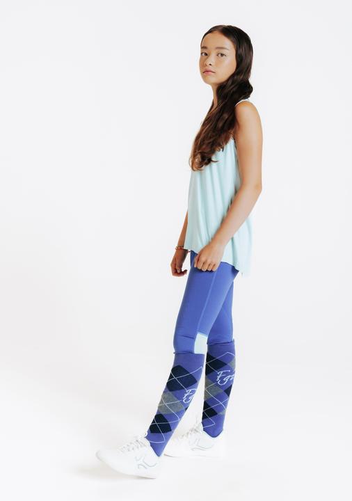 Immagine prodotto Fouganza Reitleggings 100 Light Kinder hellblau/graugrün (140)