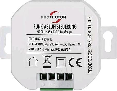 Actual product image Protector AS 60303 Radio exhaust air control unit
