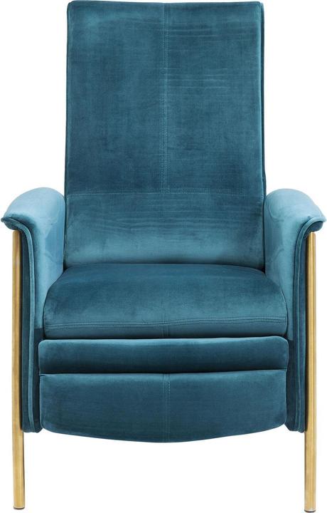 Actual product image Kare Design Relax armchair Lazy Velvet Blue