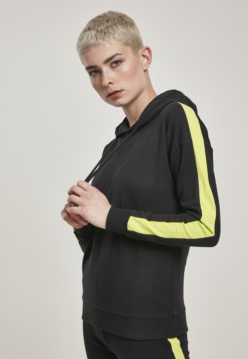 Produktbild Urban Classics Ladies Neon Shoulder Stripe Hoody (XS)