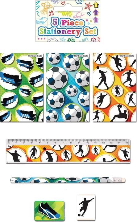 Produktbild Henbrandt Fussball Schreibwaren Set (5er Pack)