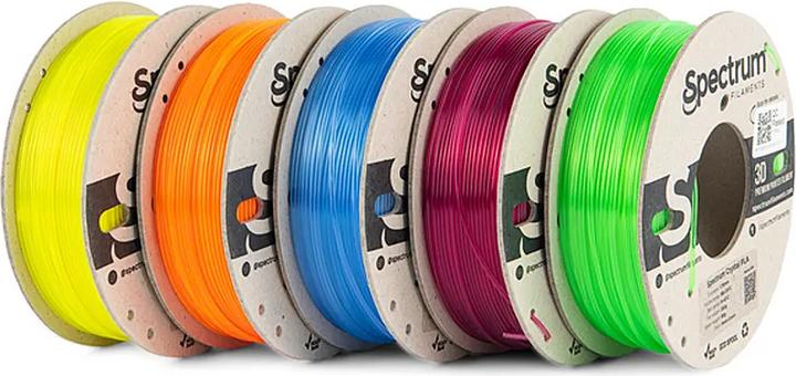 Image du produit Filament PLA Crystal 5 Pack 1.75mm (PLA, 1.75 mm, Transparent)