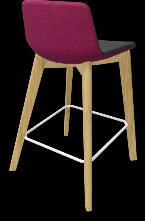 Black, Blackberry melange, White, Ash natural light grey stained