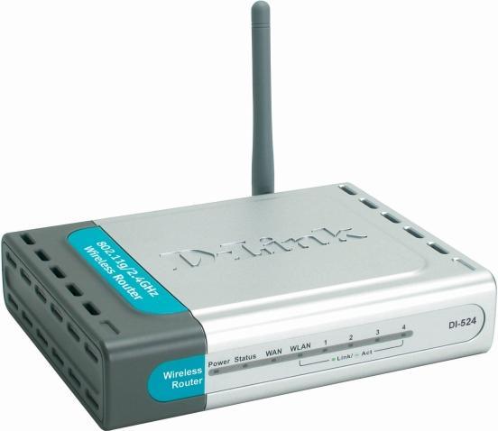 Actual product image D-Link DI-524, Wireless Router with 54 Mbit/s