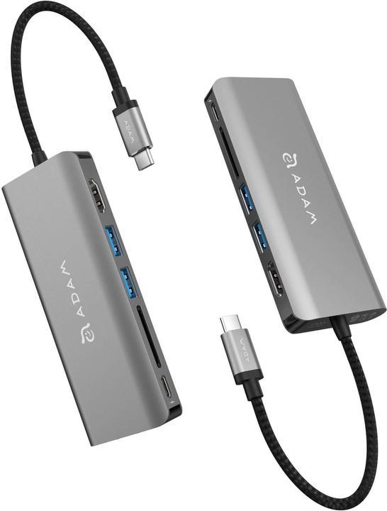 Image du produit Adam Elements Casa Hub A01 USB-C (000065) station grise (USB-B, 6 Ports)