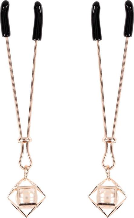 Sportsheets Sex And Mischief Brat Parel Tepelklemmen Goud 8,7 cm