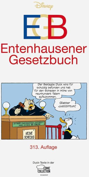 Image du produit EGB - Entenhausener Gesetzbuch (Allemand, Sérgio Presta, Gerd Syllwasschy, Manuela Buchholz, Walt, Walt Disney, 2022)