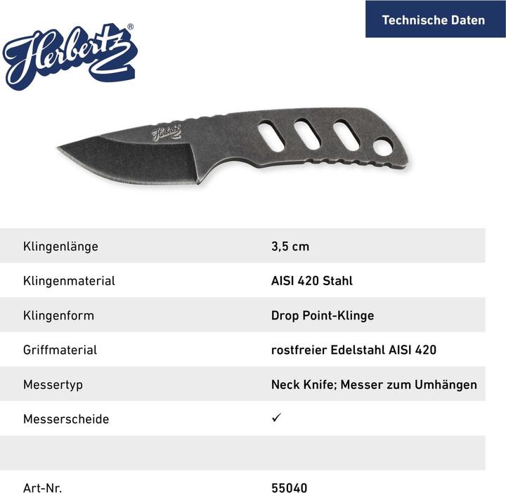 Immagine prodotto Herbertz Collo Knife stone wash (3.50 cm)