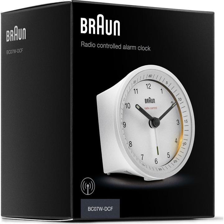 Actual product image Braun Classic radio-controlled alarm clock