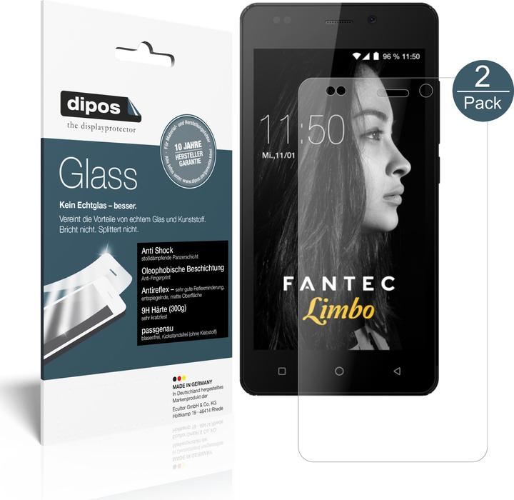 Produktbild Dipos Displayschutz Anti-Shock (1 Stück, Fantec Limbo)