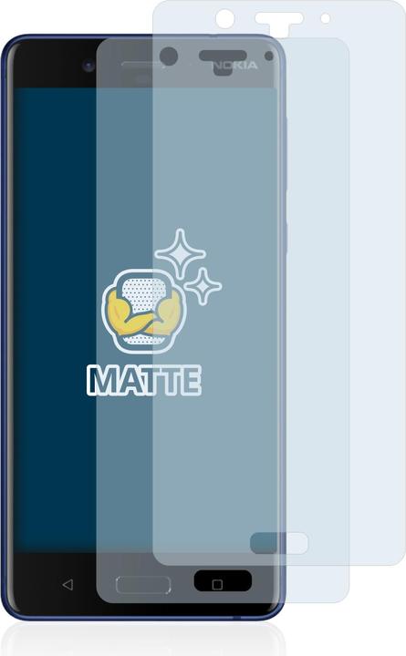 Productafbeelding BROTECT Antireflecterende schermbeschermer mat (2 Stuk, Nokia 8)