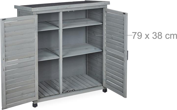 Actual product image Relaxdays Garden cabinet