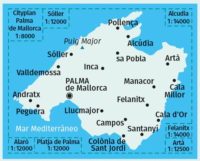 Produktbild Kompass Karte Mallorca