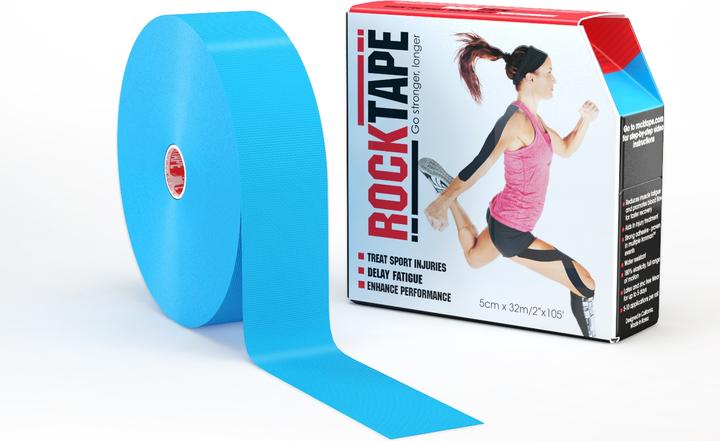 Rock Tape Ruban adhésif Rock en vrac (5cm x 32m) Blue (0.32 m)