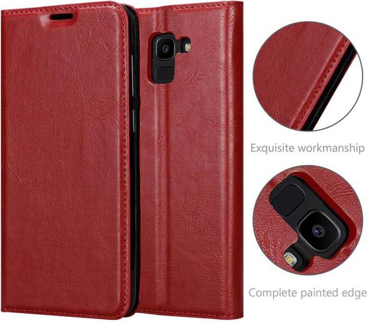 Actual product image Cadorabo Book Invisible Magnet Cover (Samsung Galaxy J6 (2018))