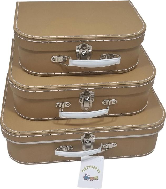 Actual product image Playwood Cardboard case set brown, 3pcs.