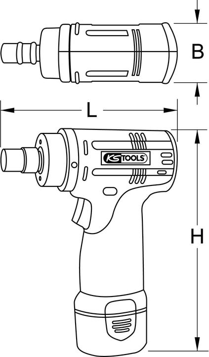 Image du produit KS Tools Ponceuse sur batterie, 22.000 Tr/min 10,8V, avec 2 batteries et chargeur