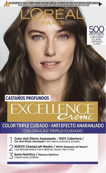 Image du produit L'Oréal Paris EXCELLENCE BRUNETTE encre #500-true marron clair (#500-true marron clair)