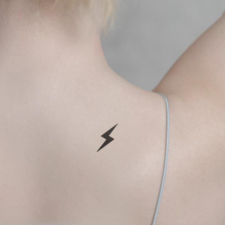 Immagine prodotto minink Tatuaggio temporaneo - Fulmine nero