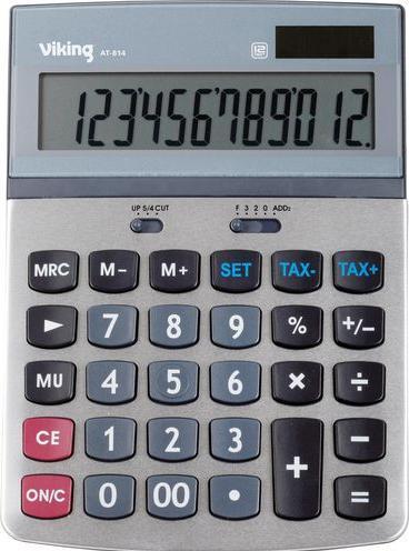 Produktbild Office Depot Finanzieller Taschenrechner AT-814 Silber (Batterien, Solarzellen)