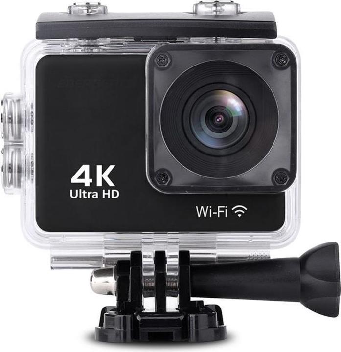 Immagine prodotto Hurtel DV8500 4K Wi-Fi 16Mpx fotocamera sportiva grandangolare impermeabile + accessori - nera (30p, WiFi)
