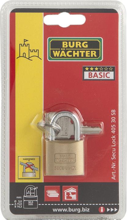 Produktbild Burg Wächter Zylinderschloss Secu-Lock 405 30