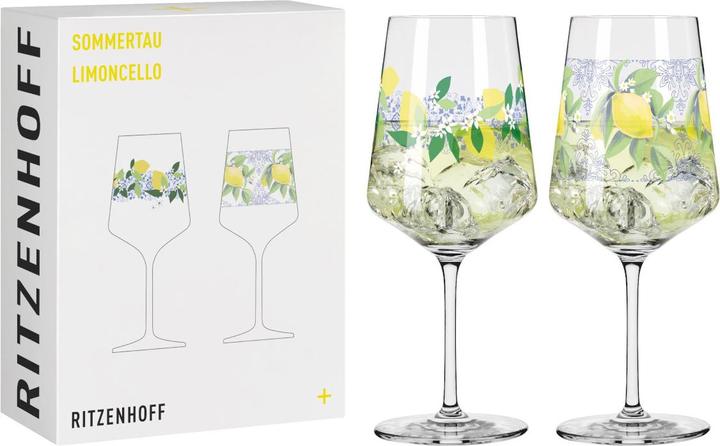 Ritzenhoff Rosée d'été Limoncello (Rea,Behnke) Lot de 2 #21 #22 F25 (5.44 dl, 2 x, Verres à apéritif)