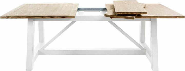 Produktbild Loberon Esstisch Dubberly braun/weiss (78 x 280 x 100 cm)