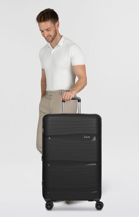 Image du produit D&N Travel Line 4300-Plus 4 roues Trolley L 76 cm avec soufflet extensible (96 l, XL (à partir de 115l))