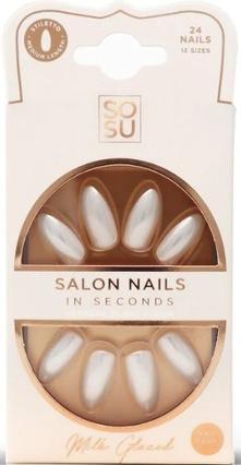 Actual product image Sosu Cosmetics - Artificial nails Milk (Salon Nails) 24 pcs